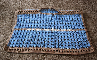 Create Your Own Crochet Sand and Sea Poncho for Stylish Beach Days and Cozy Evenings