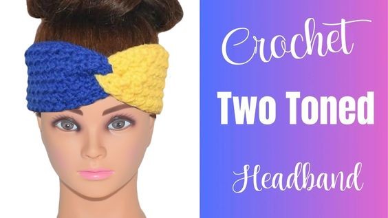 Crochet Two-Tone Headband