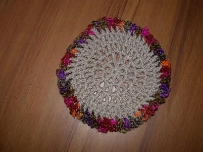 Enhance Your Home Decor with a Crochet Flower Pot Surface Protector or Trivet