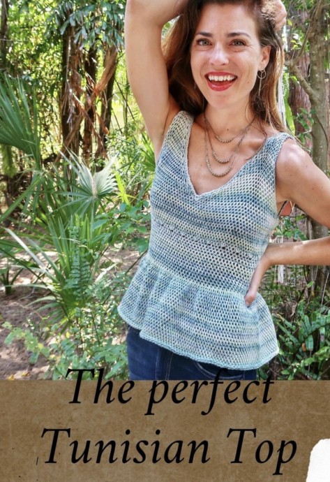 Perfect Tunisian Summer Peplum Top Pattern