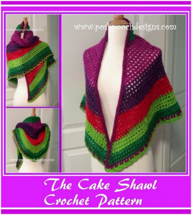 Crochet The Cake Shawl