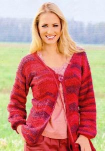Create Your Own Crochet Crimson Cascade Jacket: A Stylish Warmth with Detailed Instructions