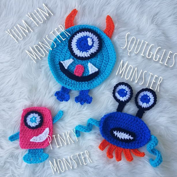 Crochet Monster Appliques