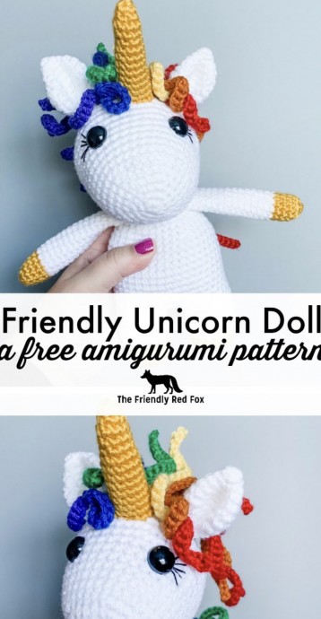 Free Crochet Amigurumi Unicorn Doll Pattern
