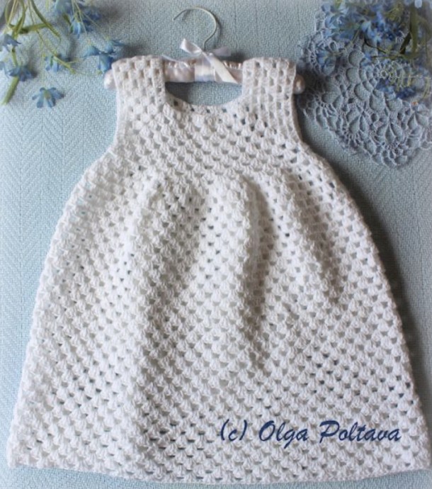 Simple Granny Stitch Crochet Dress