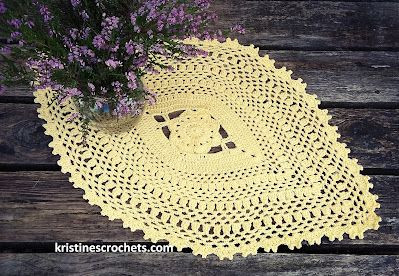 Create Beautiful Crochet Oval Flower Doilies – Step-by-Step Guide