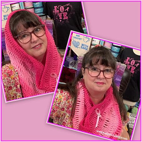 Crochet Pretty In Pink Cowl