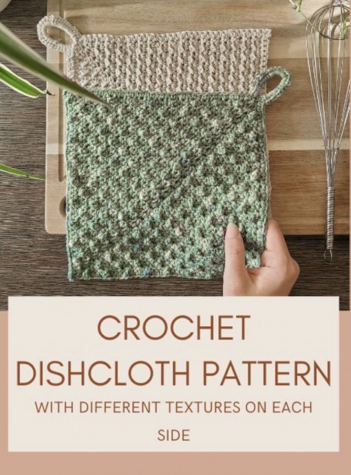 Juni Crochet Reversible Dishcloth