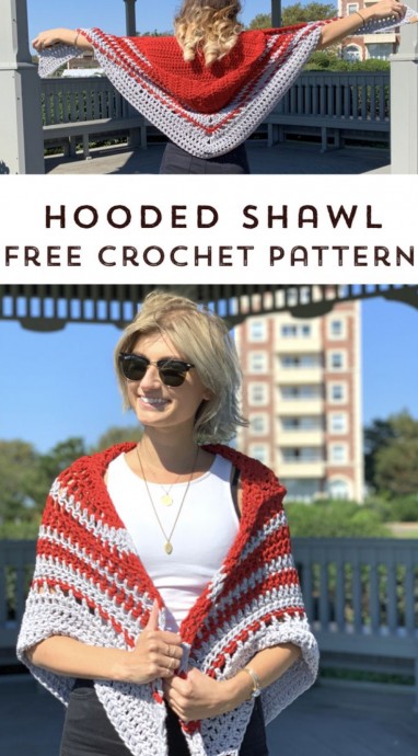 Crochet Woodward Hooded Shawl