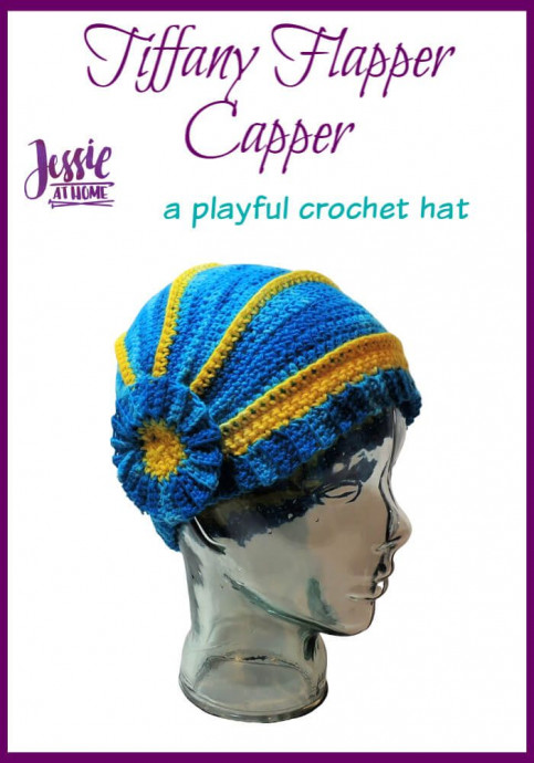 Crochet Tiffany Flapper Capper Hat