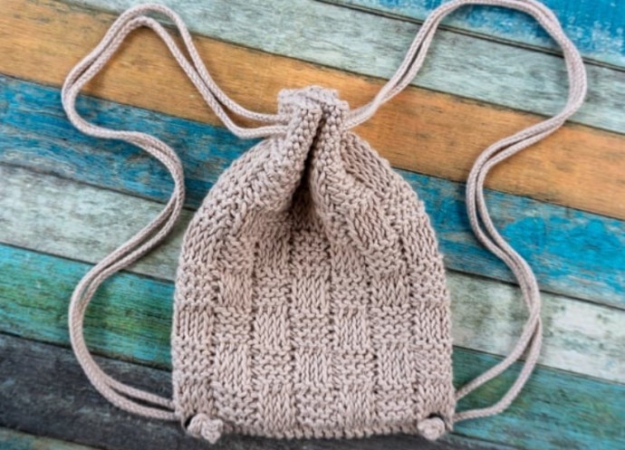 Crochet Basketweave Backpack