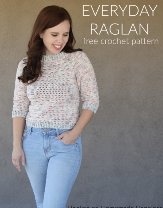 Easy and Versatile Everyday Raglan Crochet Pattern for All Skill Levels Easy and Versatile Everyday Raglan Crochet Pattern for All Skill Levels
