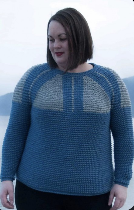 Top Down Nordic Sweater