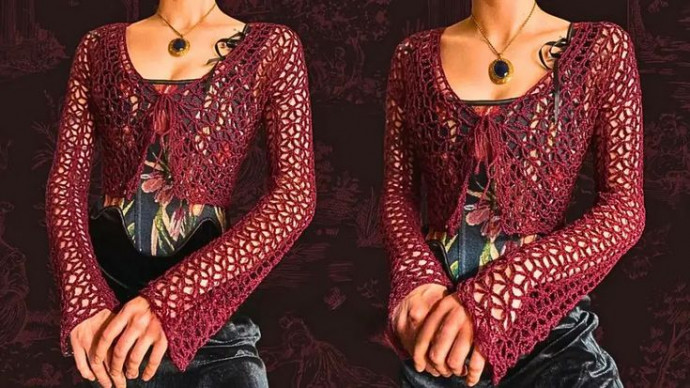 Crochet Floral Cardigan Crochet Floral Cardigan