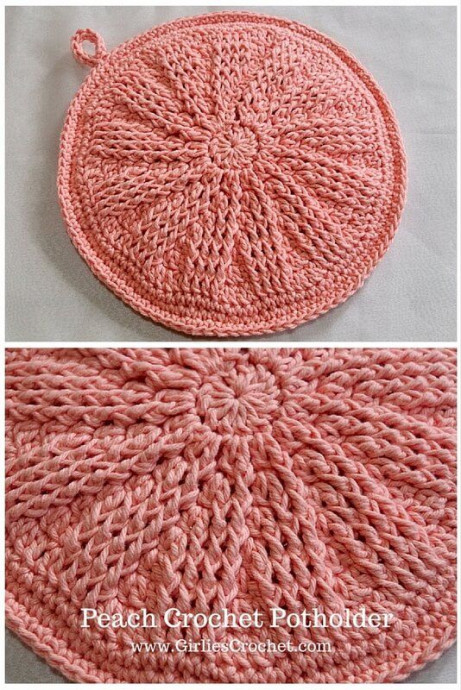 Crochet Peach Potholder Pattern: Add Charm and Functionality to Your Kitchen with This Handmade Accessory Crochet Peach Potholder Pattern: Add Charm and Functionality to Your Kitchen with This Handmade Accessory