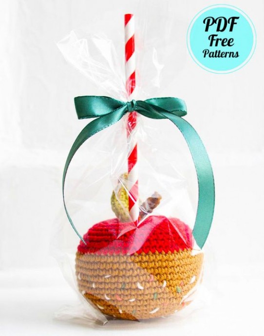 Crochet Christmas Candied Apple