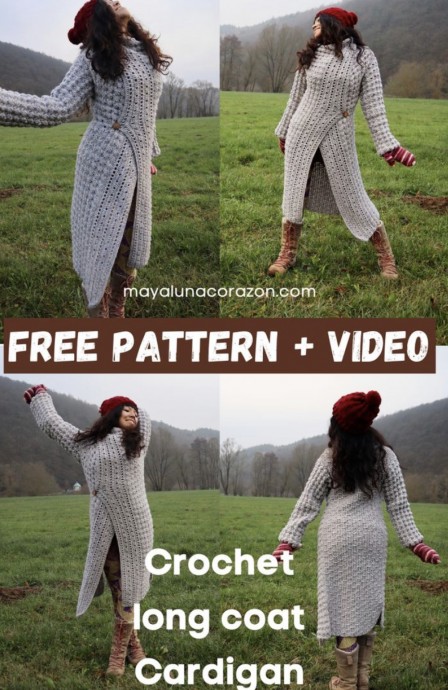 Enhance Your Wardrobe with a Stylish Crochet Long Coat Cardigan: Perfect for Any Occasion Enhance Your Wardrobe with a Stylish Crochet Long Coat Cardigan: Perfect for Any Occasion