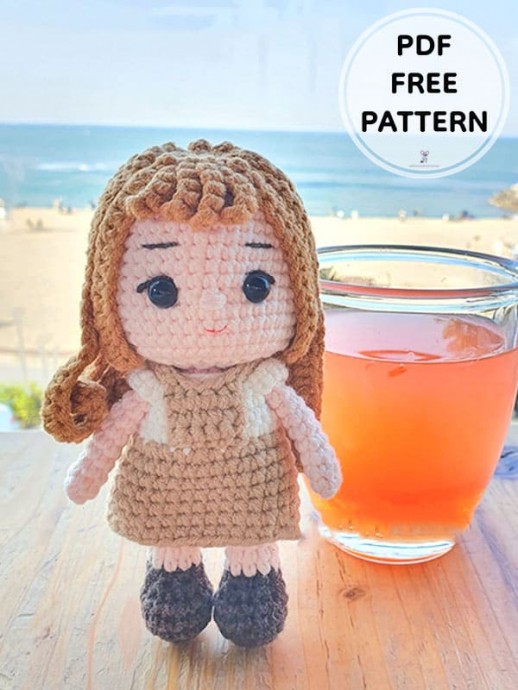 Create Your Own Adorable Crochet Doll Sandy: A Step-by-Step Amigurumi Pattern