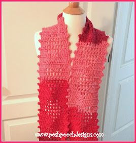 Crochet Open Your Heart Scarf
