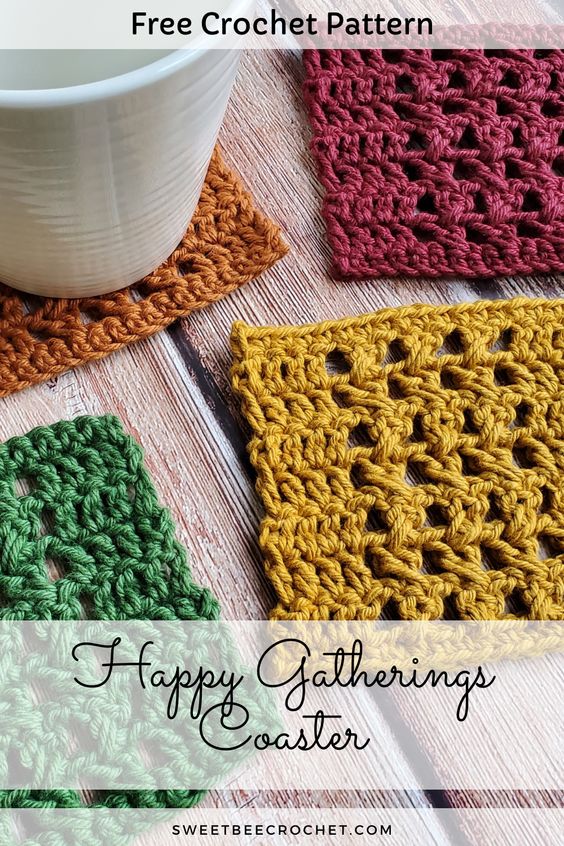 Create Your Own Charming Crochet Blissful Get-Together Coaster - Pattern and Tips