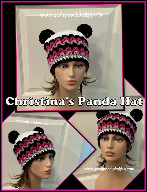 Crochet Panda Hat
