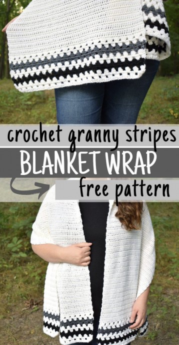 Easy Crochet Blanket Wrap