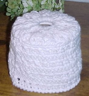 Crochet Cross Stitch Toilet Tissue Cover