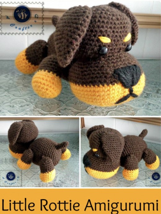 Little Rottweiler Amigurumi