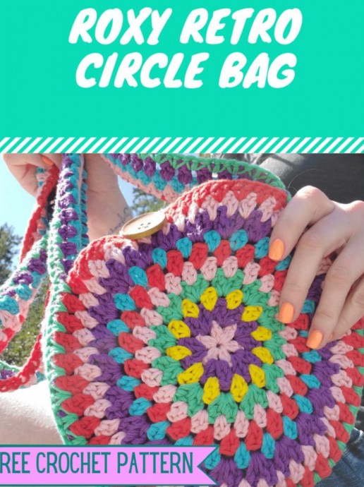 Crochet Roxy Retro Round Bag