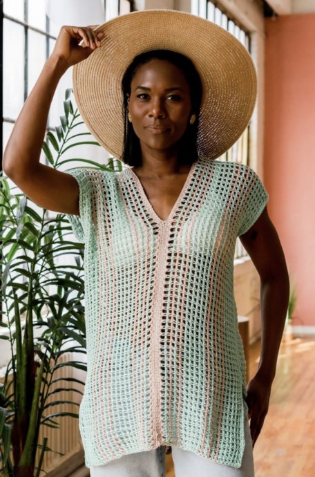 Free Tunisian Crochet Swim Cover Up Pattern