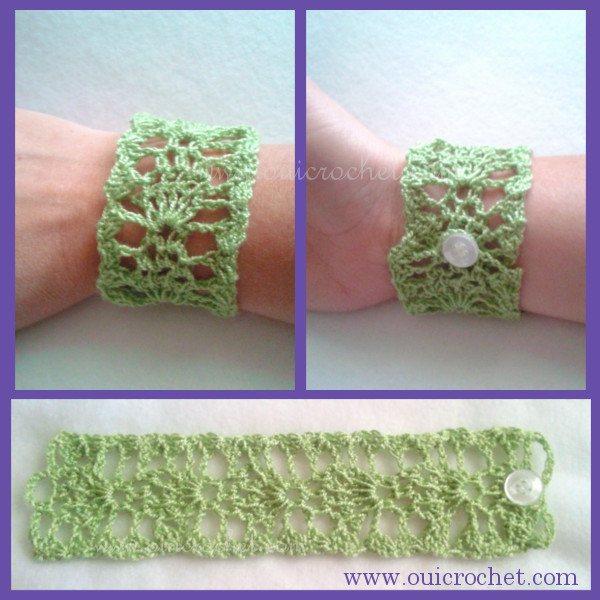 Create Your Own Elegant Crochet Lace Cuff Bracelet - Step-by-Step Guide