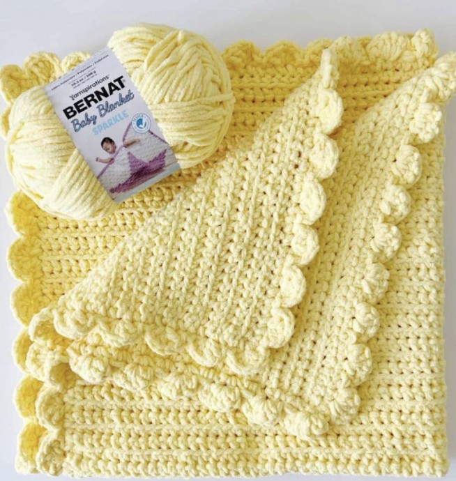Crochet Spring Scallop Baby Playmat - A Delightful Spring Project for New Parents Crochet Spring Scallop Baby Playmat - A Delightful Spring Project for New Parents