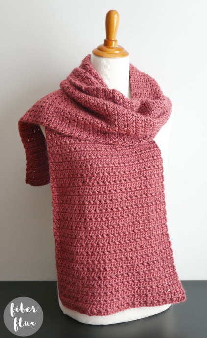 Crochet Pressed Petals Scarf