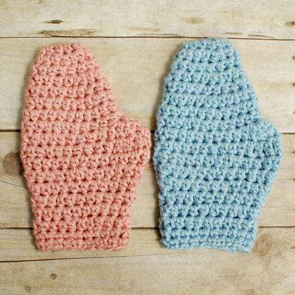 Exquisite Handmade Crochet Washcloth and Bath Mitt Set for Luxurious Self-Care