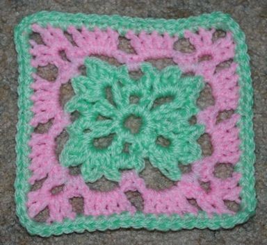 Crochet Six Inch Easter Afghan Square