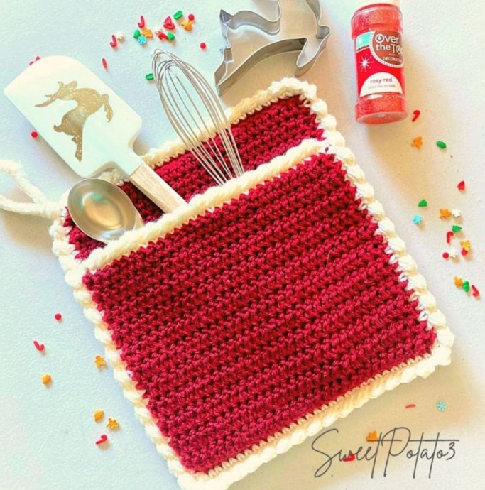 Crochet Pocket Hot Pad