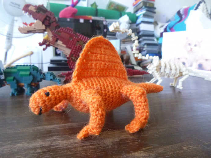 Crochet Dippy the Dimetrodon
