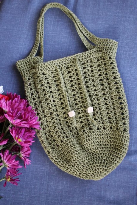 Crochet Tote Market Bag