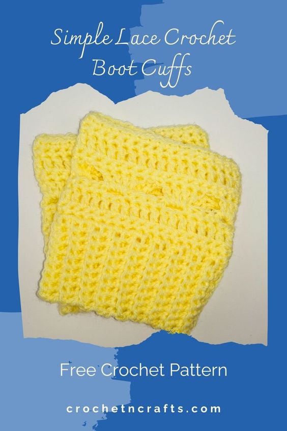 Create Stylish and Unique Crochet Simple Lace Boot Cuffs – A Beginner’s Guide to Accessory Crafting