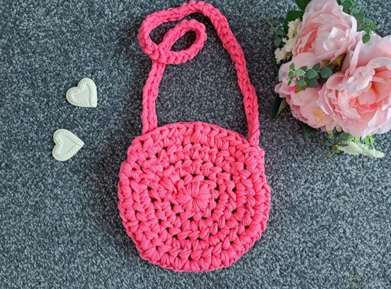 Crochet Round Boho Bag