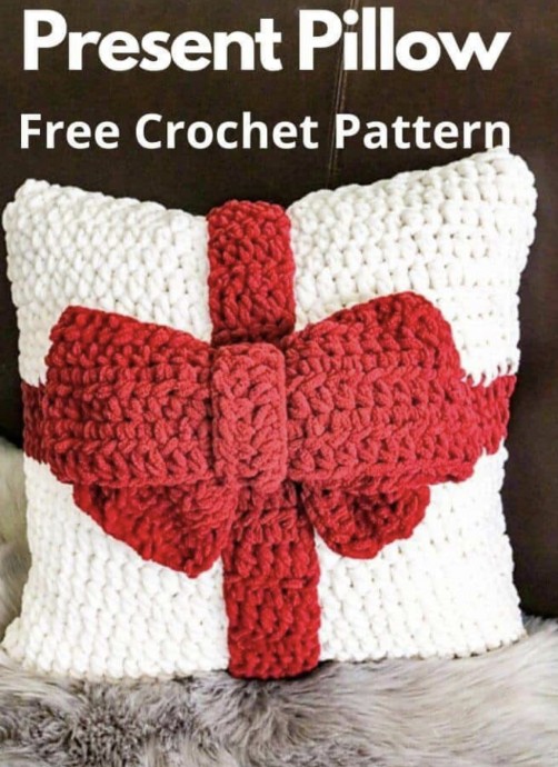 Crochet a Cute Gift Pillow (Free Pattern)