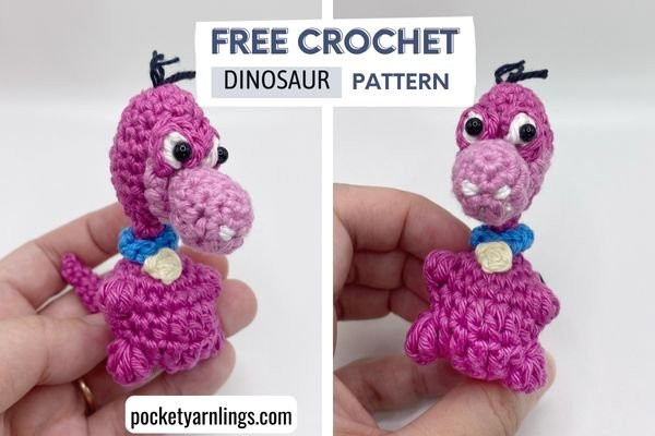 Create Your Own Adorable Crocheted Dinosaur: A Step-by-Step Guide with Materials and Instructions