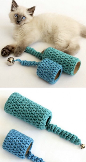 Easy To Crochet Cat Toy (Free Pattern)