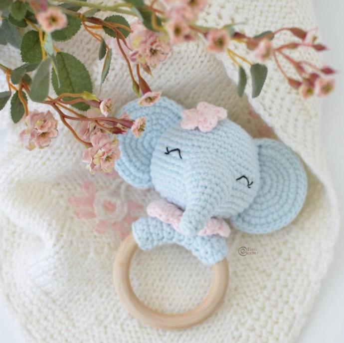Elephant Teething Ring Free Crochet Pattern
