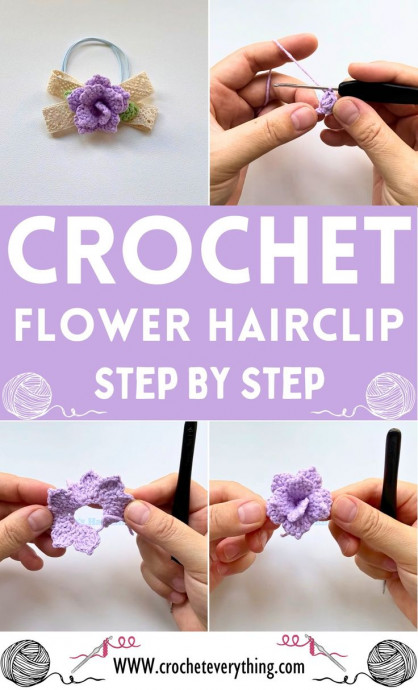 Create Stunning Crochet Flower Hairclips: A Step-by-Step Guide
