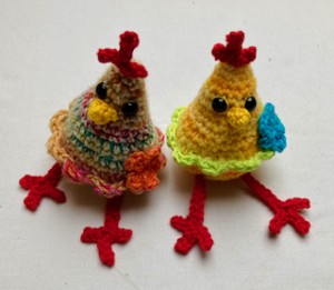 Create Adorable Cherful Colorful Spring Chickens for Easter with This Easy Crochet Pattern