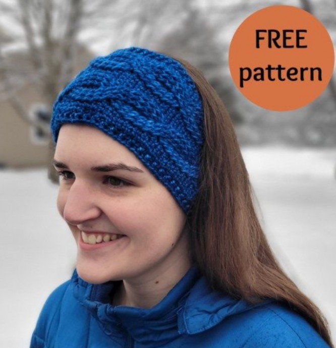 Crochet Cable Headband