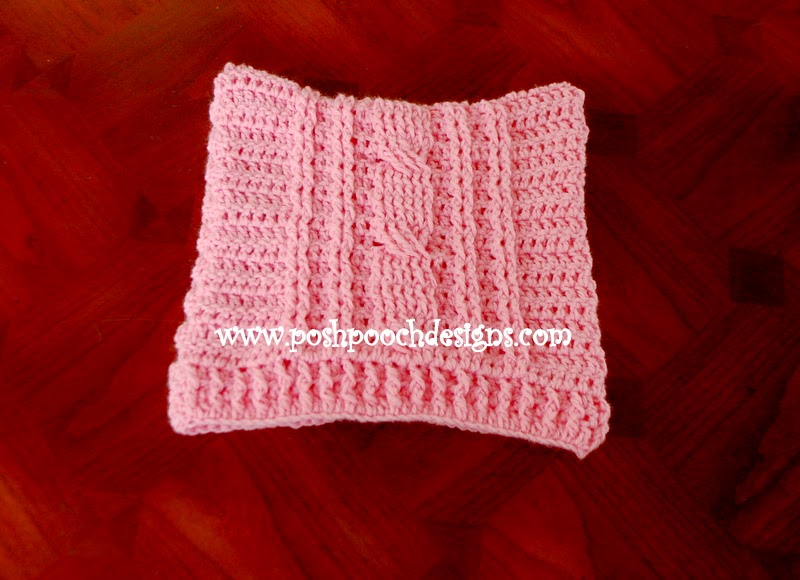 Crochet Cable Stitch Square Hat With Pom Poms &ndash; A Cozy and Stylish Accessory for Chilly Weather