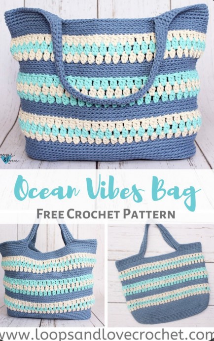 Create Your Own Stunning Ocean Vibes Bag with This Free Crochet Pattern! Create Your Own Stunning Ocean Vibes Bag with This Free Crochet Pattern!