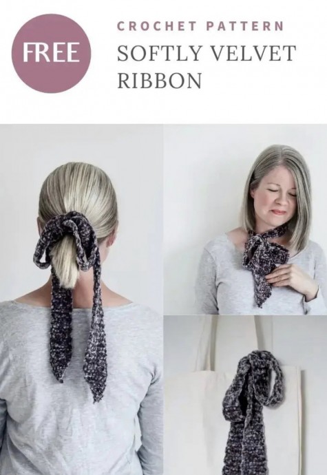 Softly Velvet Crochet Ribbon